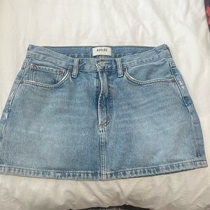 AGOLDE mini denim skirt
